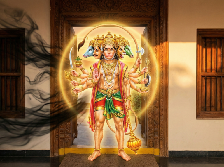 Stop Negative Energy: Why Your Entrance Needs a Panchamukhi Hanuman