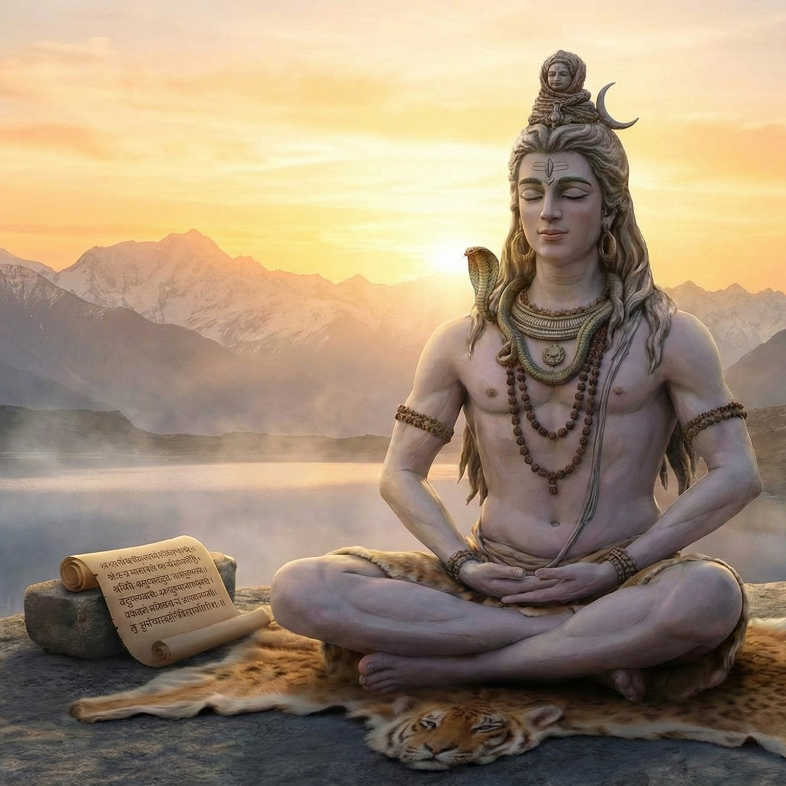 Start your day with divine peace. Read the Shiv Pratah Smaran Stotram in Sanskrit with English translation. Discover the benefits of reciting this powerful morning prayer to Lord Shiva to remove fear and instill calm.