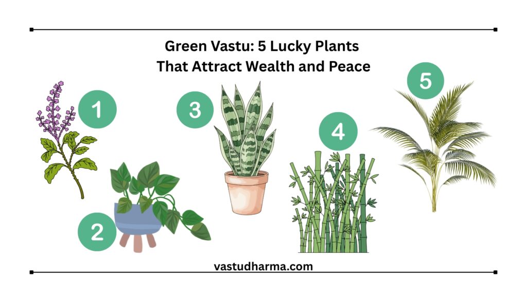 Green Vastu: 5 Lucky Plants That Attract Wealth and Peace 1 Green Vastu: 5 Lucky Plants That Attract Wealth and Peace