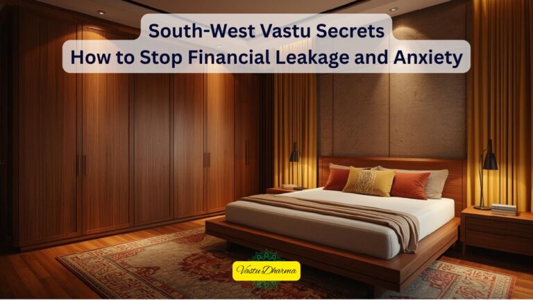 South-West Vastu Secrets: How to Stop Financial Leakage and Anxiety