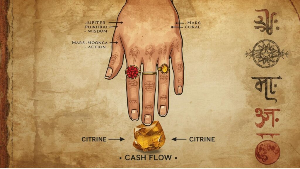 Gemstones of Fortune: The Ancient Rules for Wearing Citrine, Coral, and Yellow Sapphire