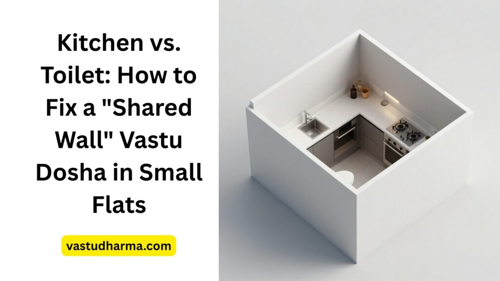 Kitchen vs. Toilet: How to Fix a "Shared Wall" Vastu Dosha in Small Flats
