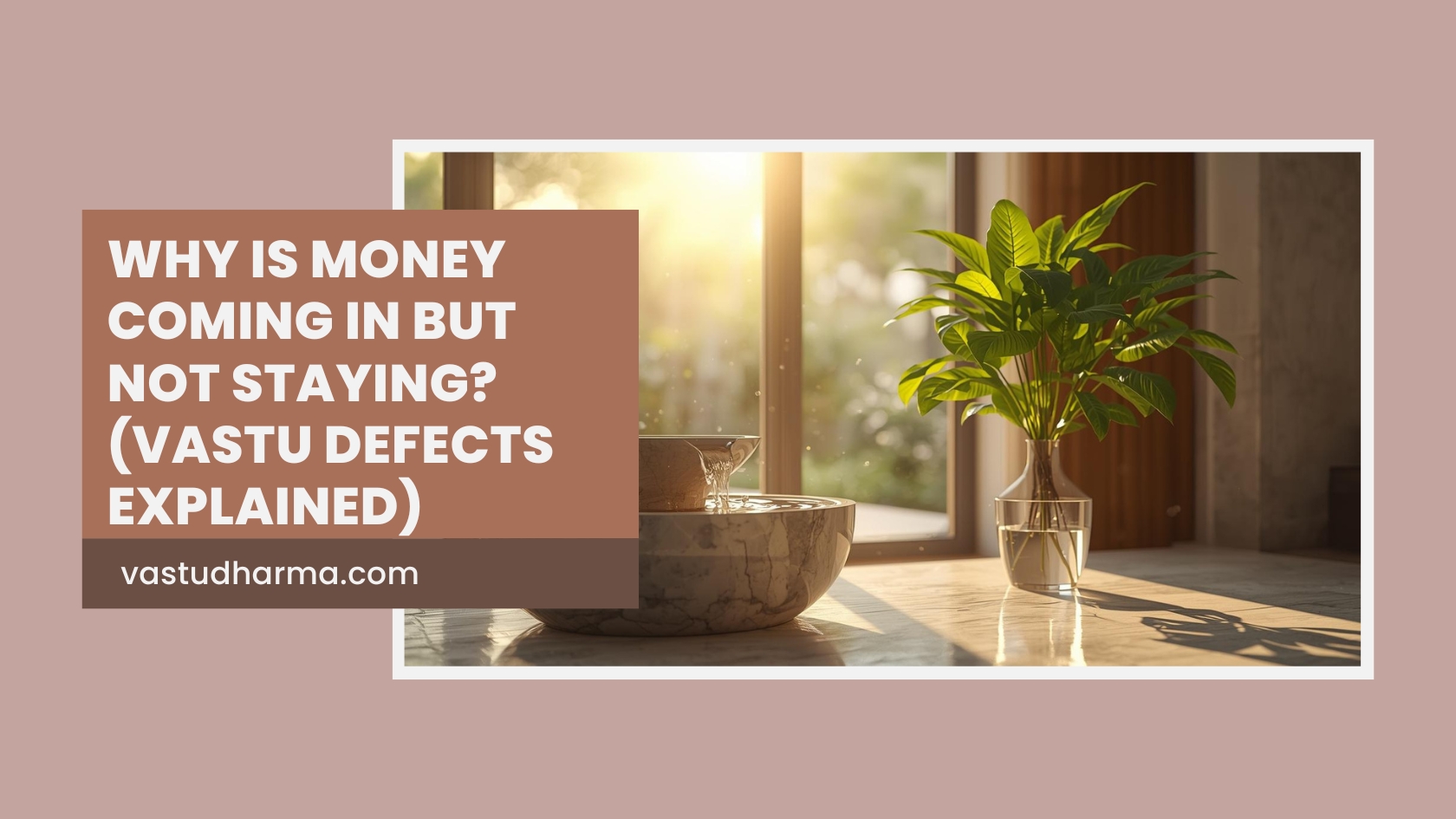 Why is Money Coming In But Not Staying? (Vastu Defects Explained)