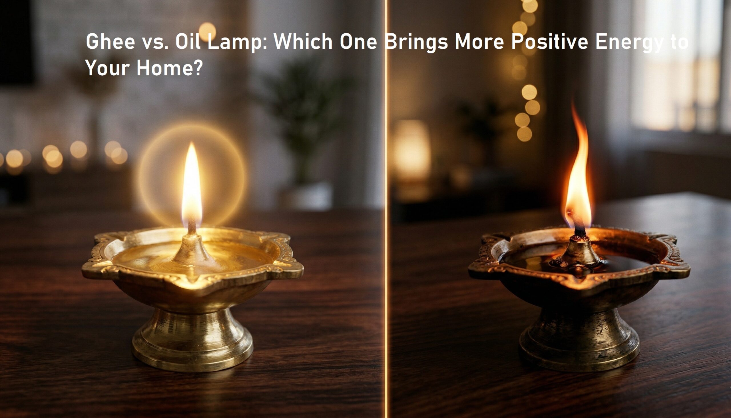 Ghee vs. Oil Lamp: Which One Brings More Positive Energy to Your Home?