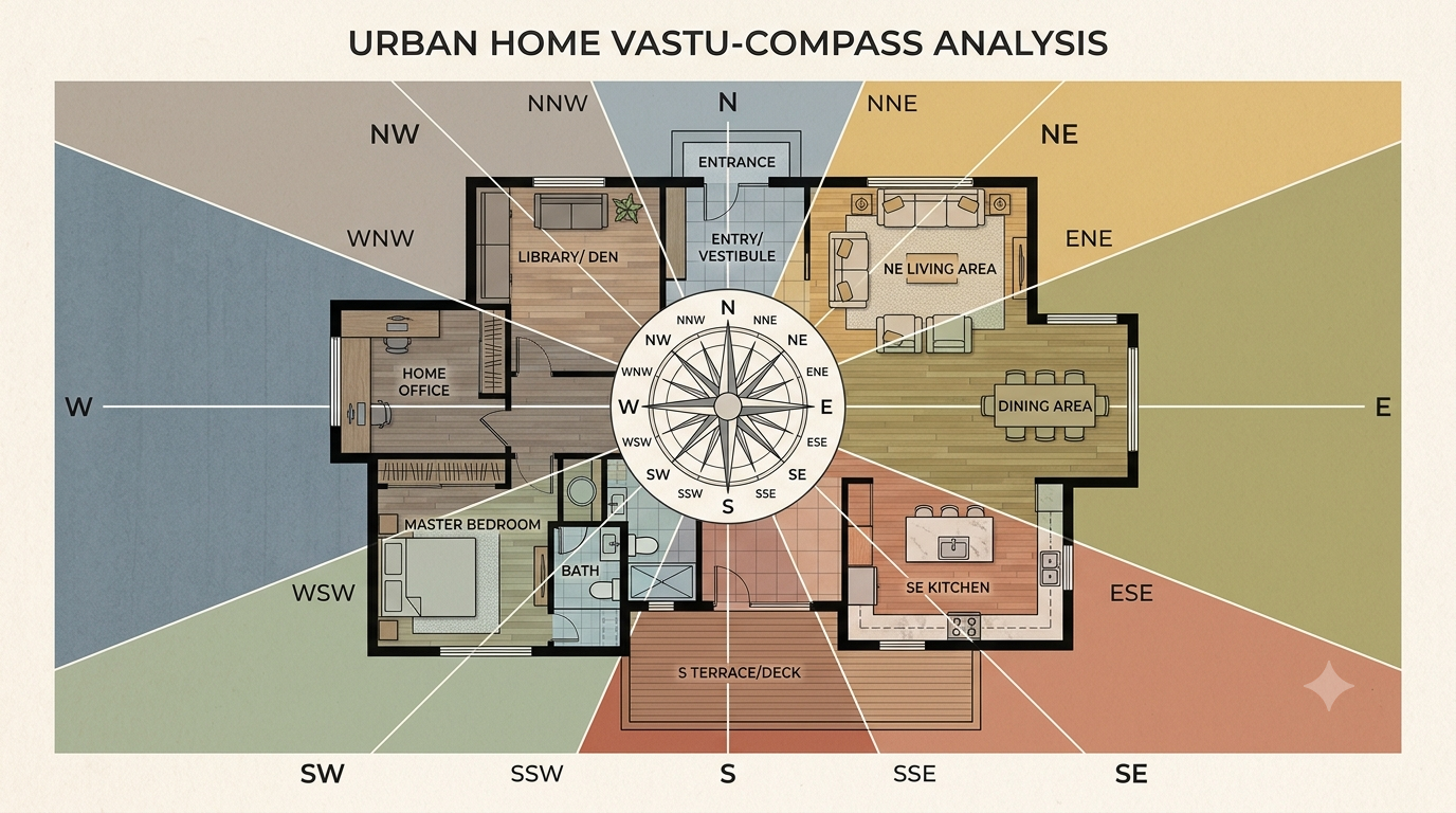 The 16 Vastu Zones of Your Home: What Each Direction Controls