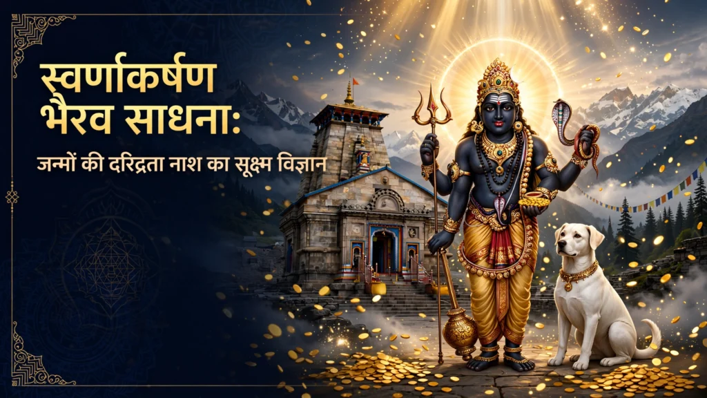 स्वर्णाकर्षण भैरव साधना: जन्मों की दरिद्रता नाश का सूक्ष्म विज्ञान - विधि, मंत्र और लाभ