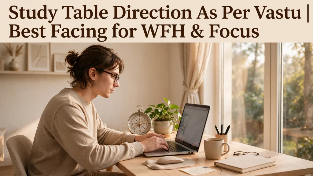 Work From Home Desk Direction As Per Vastu: Best Facing For Promotion & Focus 1 Work From Home Desk Direction As Per Vastu: Best Facing For Promotion & Focus