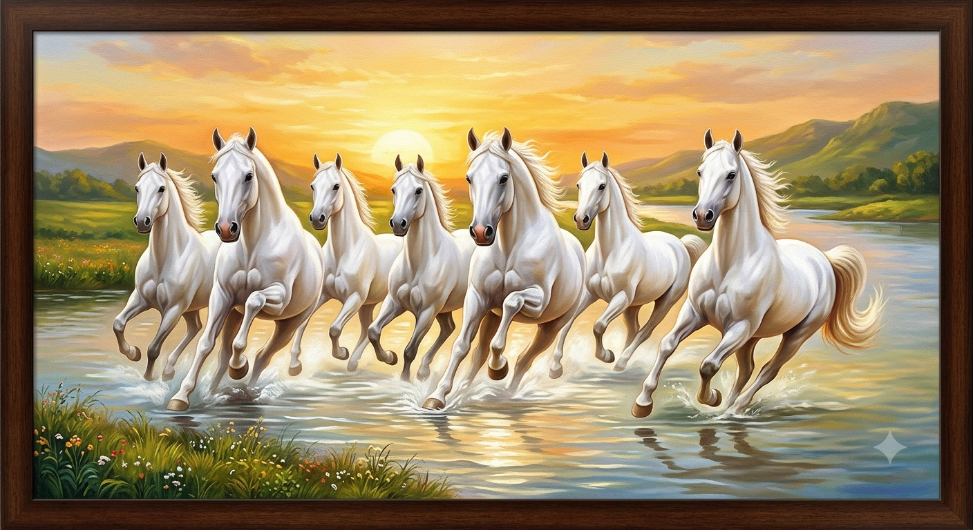 Seven Horse Painting as per Vastu: Which Colour, Direction & Wall is Best for Wealth?