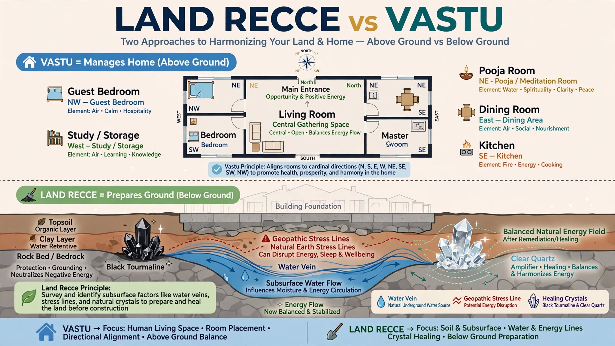 Land Recce vs Vastu: Why Land Energy Matters Before Construction