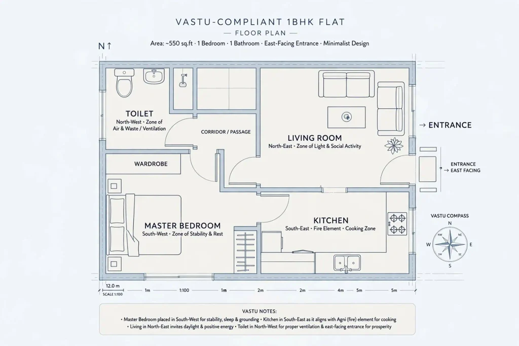 Vastu for Home: 21 Rules for 1BHK & 2BHK Flats Without Demolition [2026 Guide]