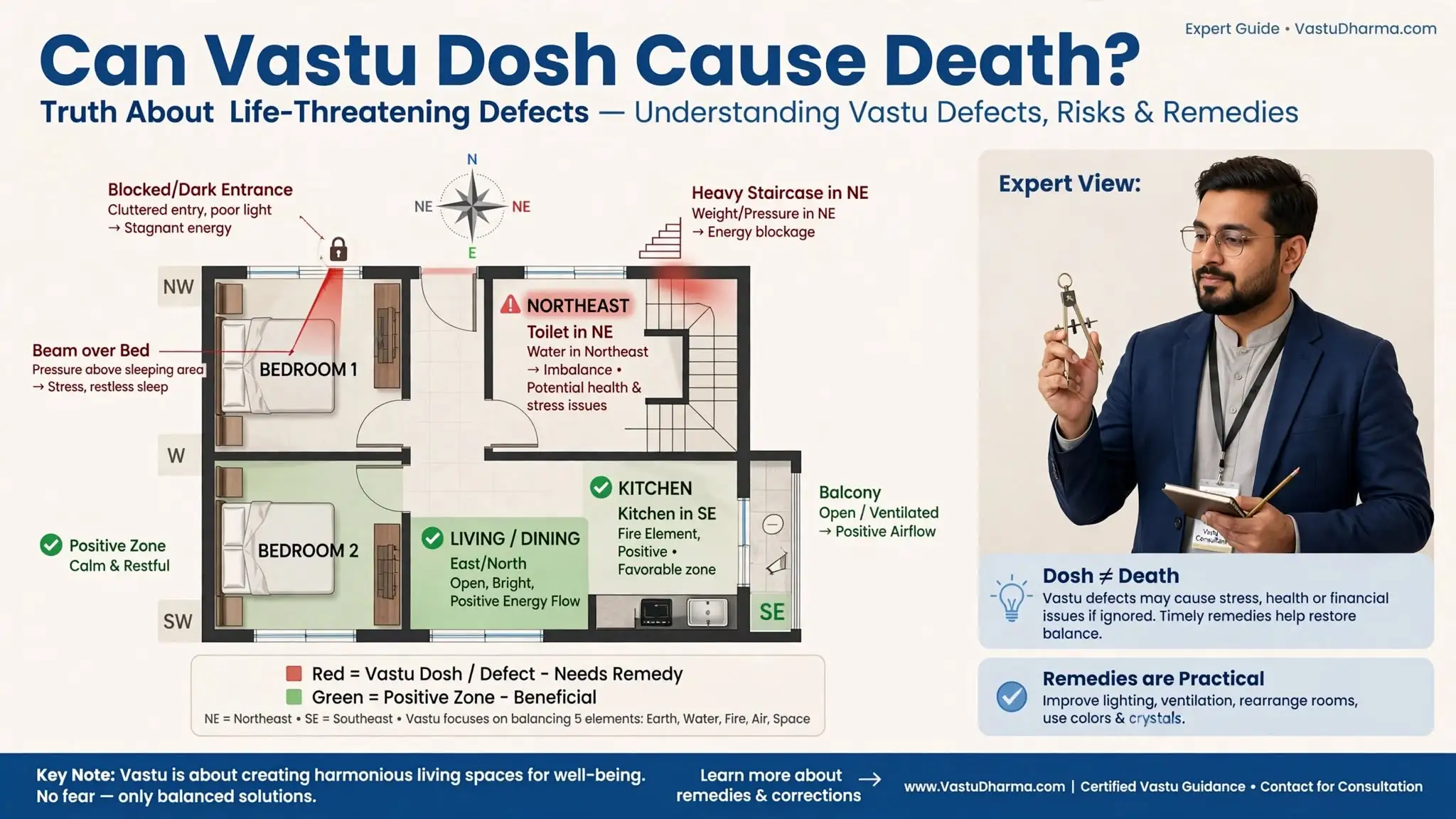 Can Vastu Dosh Cause Death? Myths, Real Risks & Remedies